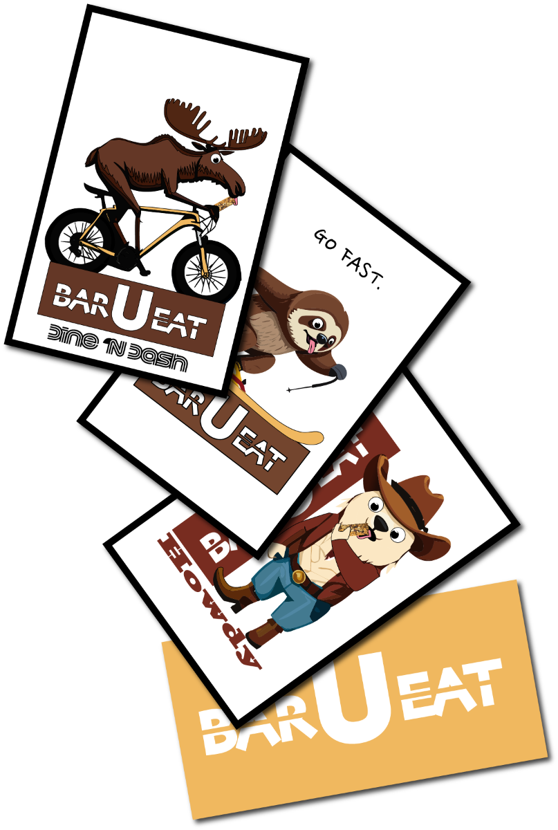 Bar u eat adventure animal sticker pack