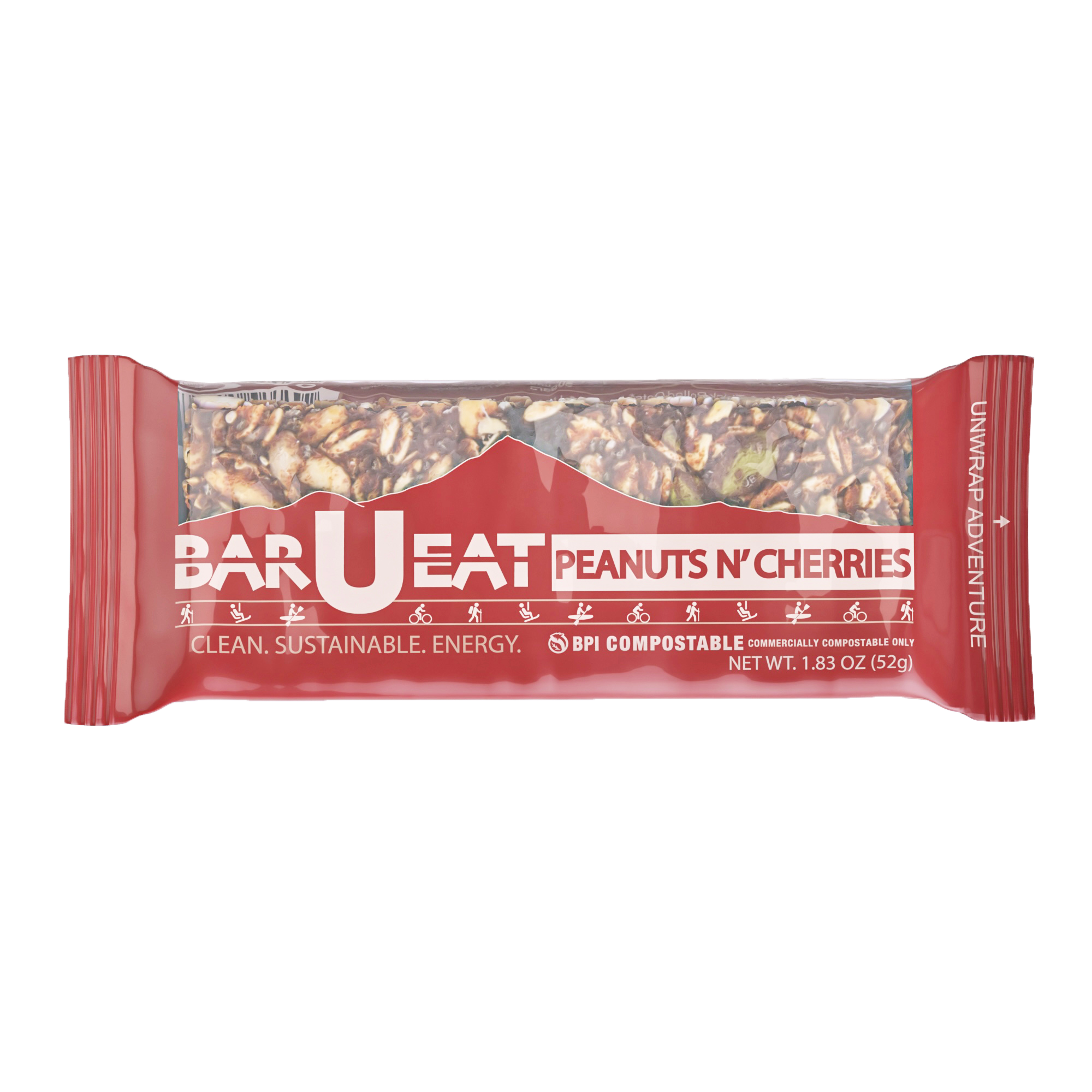 Peanuts N cherries granola bar wrapper