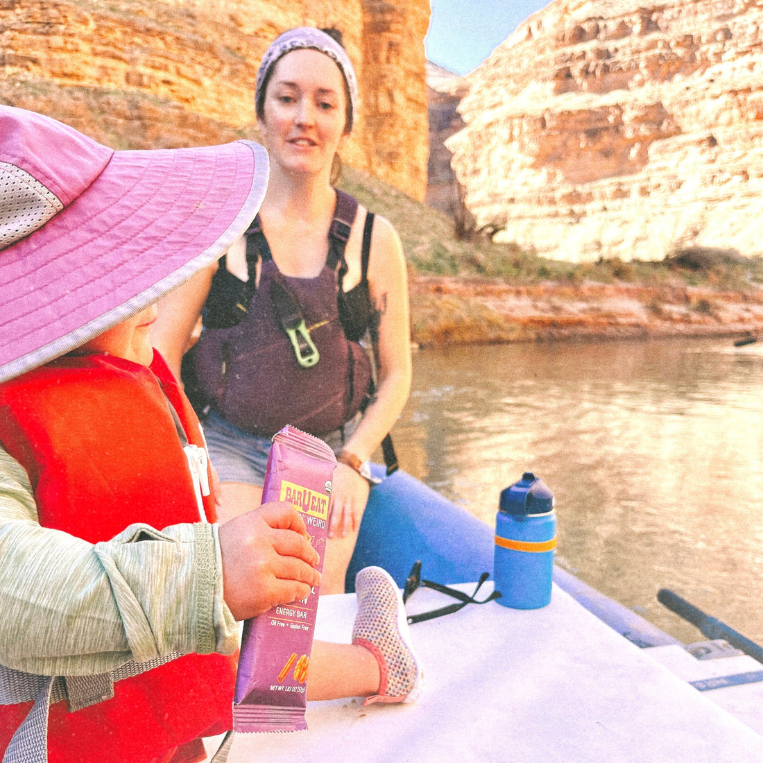 Enjoying BAR U EAT while rafting the San Juan River