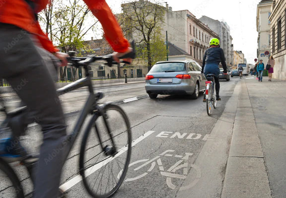 Bike commuting to and from work