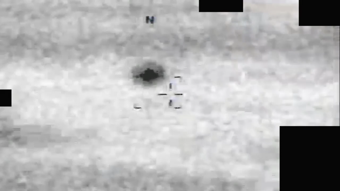 Photo from government documents of a UFO
