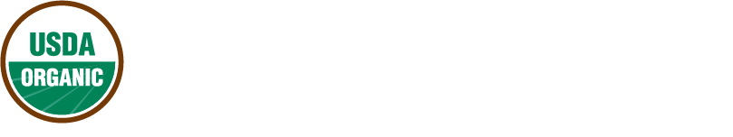 USDA Organic , gluten free, and oil free logos on a white background