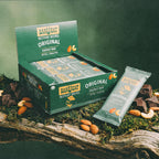 Box of 12 barueat original Bars with individual bars on a natural background