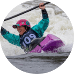 Emily Jackson kayaking